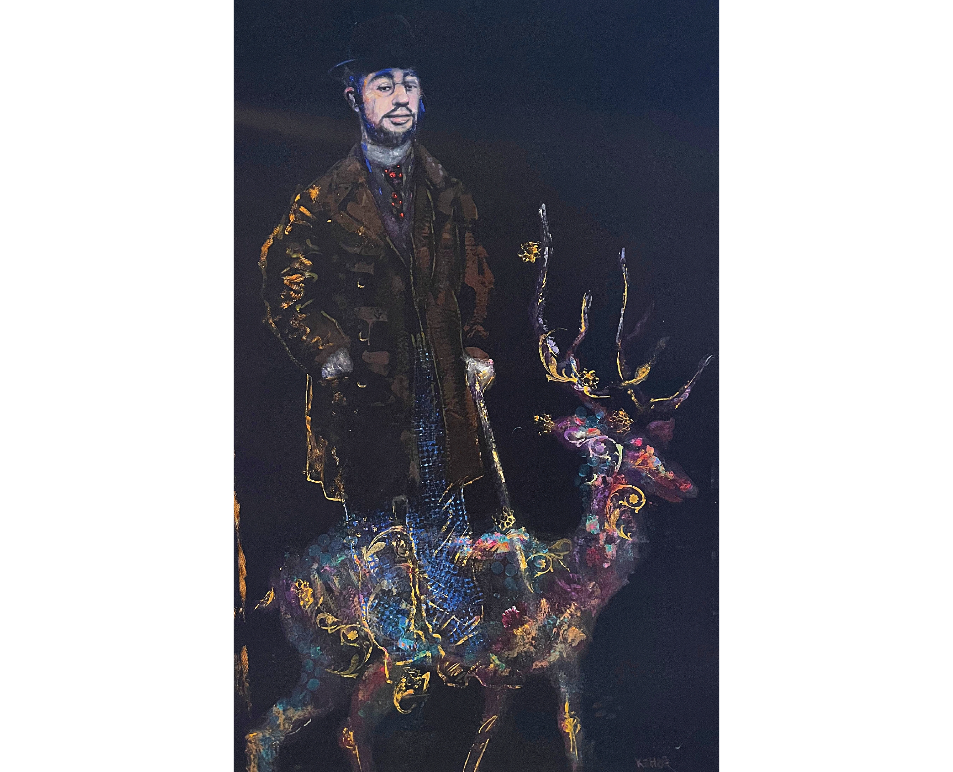 “Petit Henri” 1,04 mts ancho X 1,50 mts Técnica mixta s/tela.