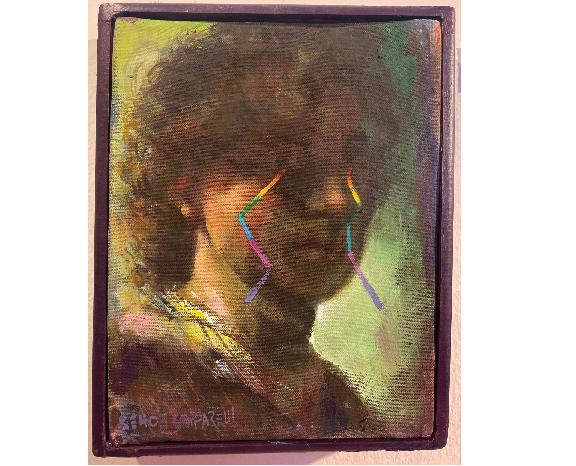 “Después de la tormenta” 20 cms ancho X 20 cms Técnica mixta s/lienzo