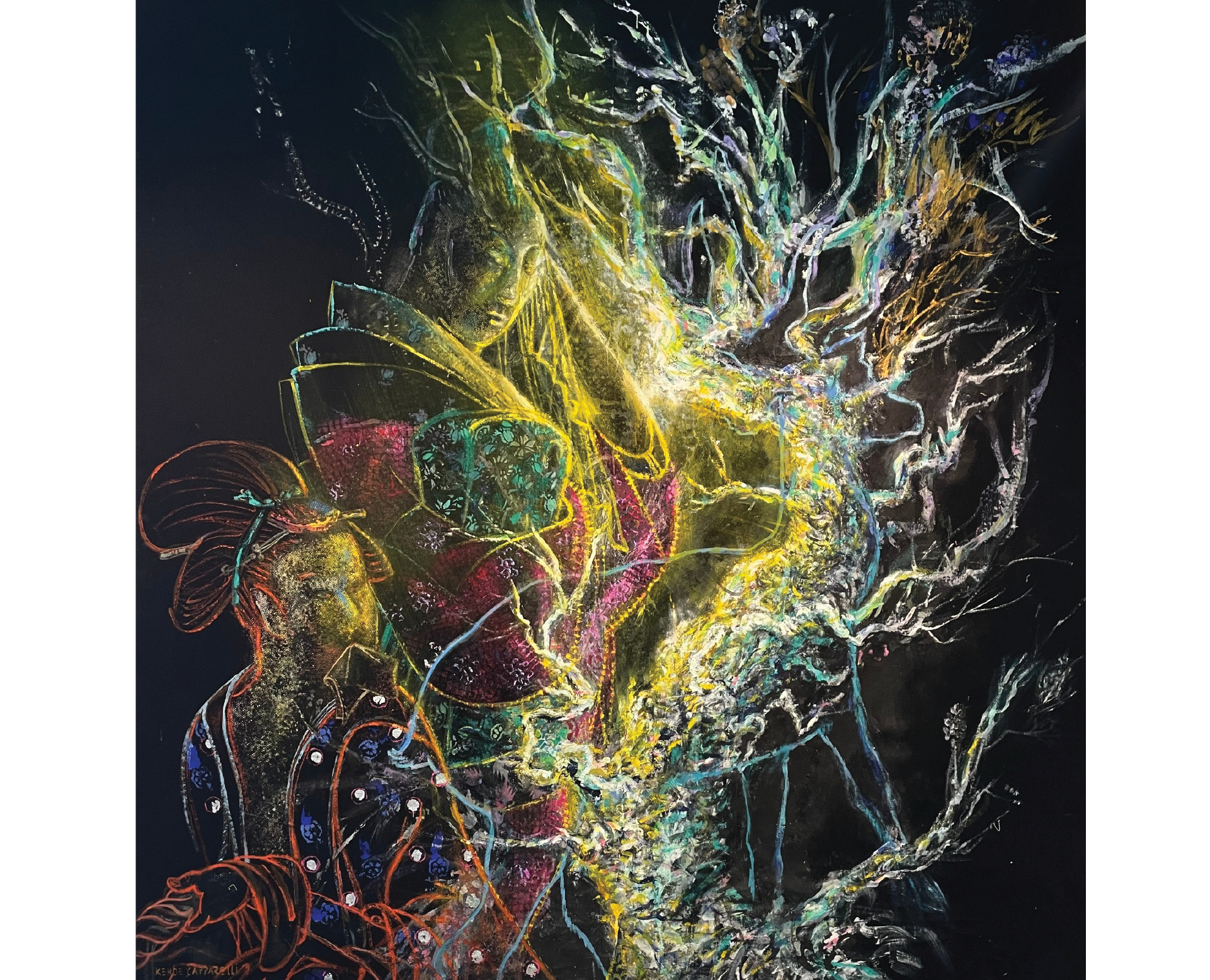 “En perfecta convivencia” 1,50 mts ancho X 1,90 cms Acrílico s/tela