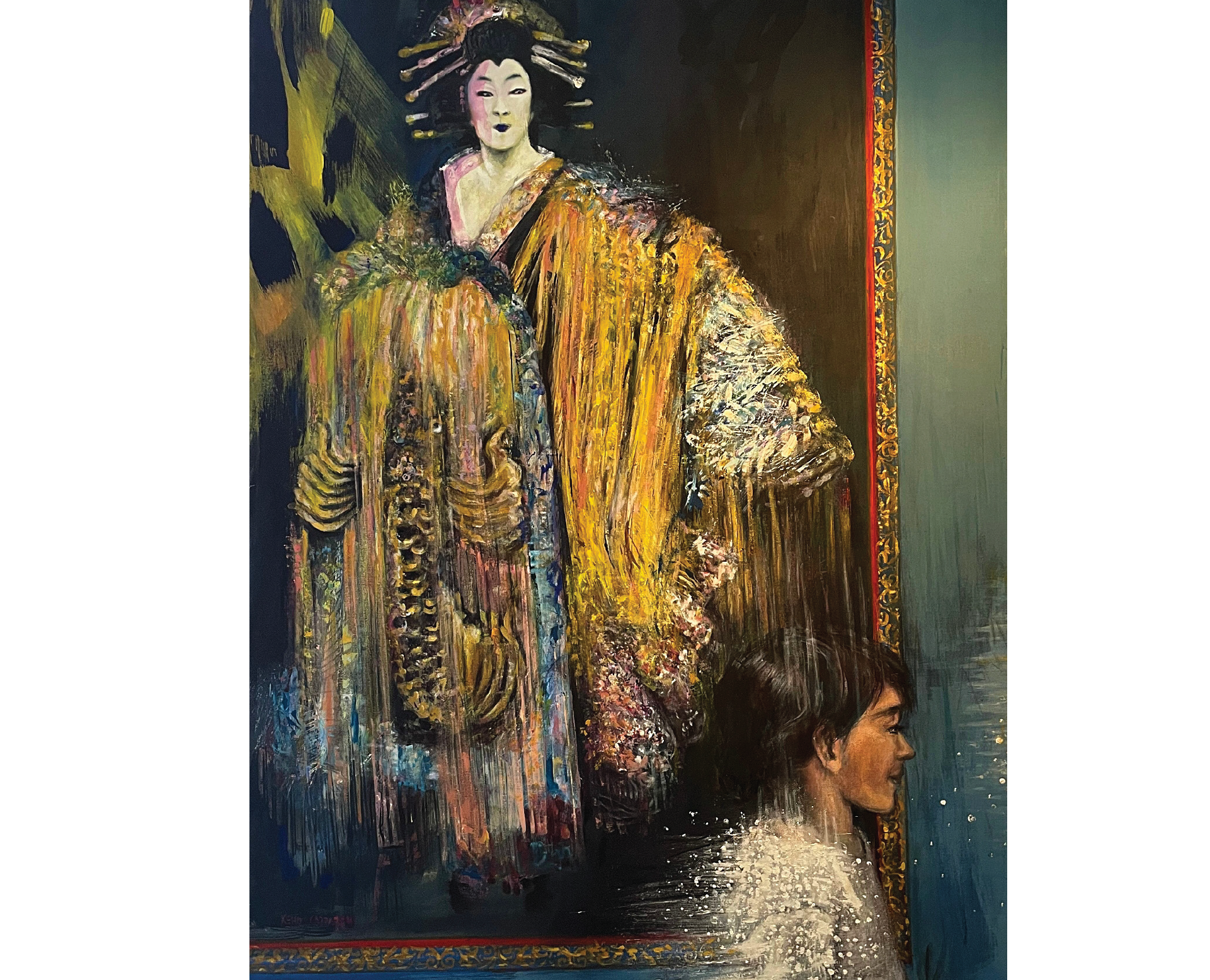 “Kishimojin” 1,40 mts ancho X 1,90 mts Técnica mixta s/lienzo